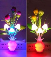 (2 Pcs) Romantic Auto Colour Changing Mushroom light