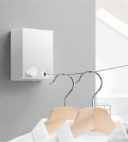13.8 Feet Telescopic Clothes Hangers Indoor Outdoor Clothes Rack Wall Mounted Magic Laundry Hooks